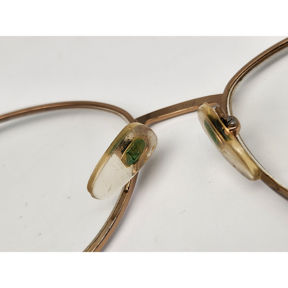 Vintage Givenchy Eyeglasses Gold Red Marble Wine Frames 52 19 135